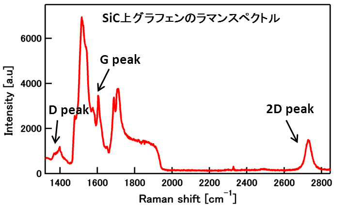 SiC上グラフェンのラマンスペクトル